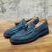 Men Stitching Slip On Pointed Toe Stylish Loafers Shoes