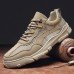 Men Breathable Brief Lace Up Rubber Soled Casual Sport Shoes