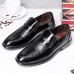 Men Non Slip Wear Resistant Casual Business Slip  On Dress Shoes