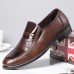 Men Non Slip Wear Resistant Casual Business Slip  On Dress Shoes