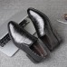 Men British Round Slip  On Business Casual Dress Shoes