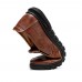 Men Soft Soled Stitching Slip On Casual Business Shoes