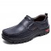 Men Non  slip Soft Slip On Breathable Casual Business Leather Shoes